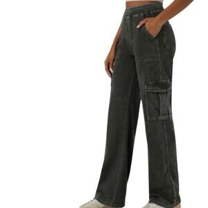 Halara Flex™ Mid Rise Pockets Straight Leg Casual Cargo Jeans Size XL